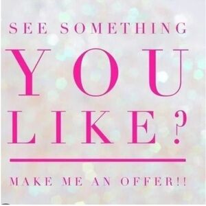 Don’t like the price but like the item? I’m willing to make a deal 🤝!